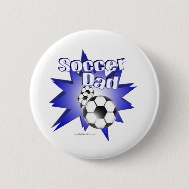 Soccer DAD 6 Cm Round Badge (Front)