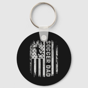Soccer Dad American Flag Usa On Ck Father Soccer D Key Ring