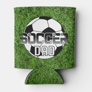 Soccer Dad Ball Personalised Name and Number Can Cooler
