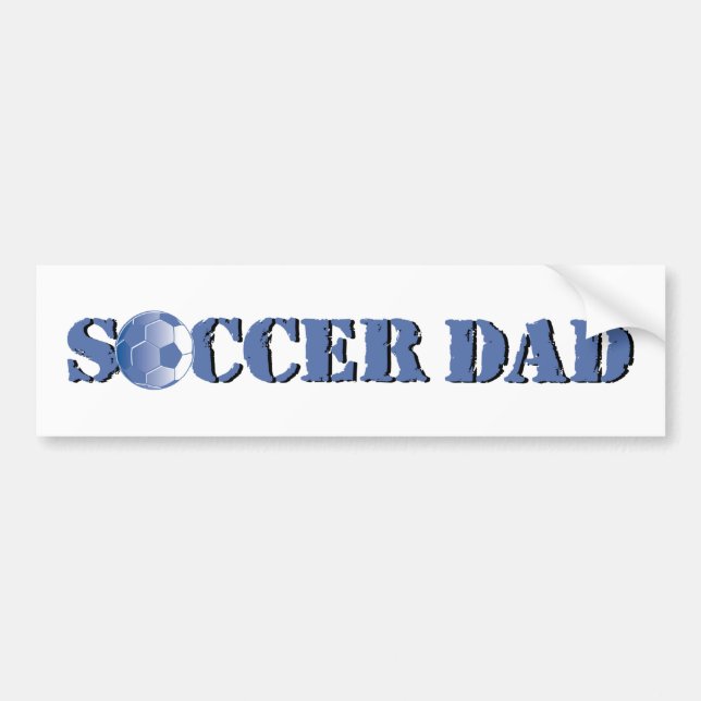 Soccer Dad bumper sticker (Front)