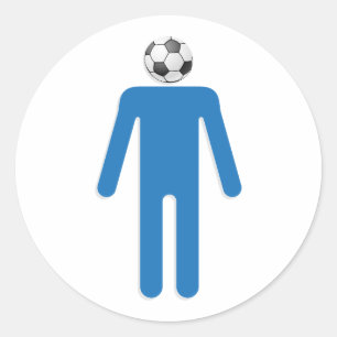 Soccer Dad Classic Round Sticker