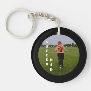 Soccer Dad Custom Sports Photo Key Ring