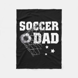Soccer Dad Daddy Soccer Sport Lover Fan Fathers Da Fleece Blanket