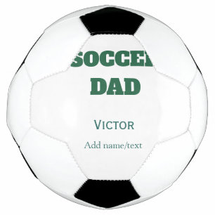 SOCCER DAD FOOTBALL FATHERS DAY GIFTS GREEN SIMPLE