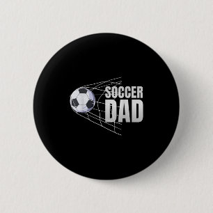 Soccer Dad Football Sport Footballer Soccer Player 6 Cm Round Badge
