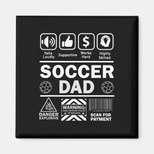 Soccer Dad Funny Contents Of Sports Father Magnet