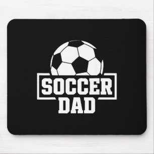 Soccer Dad Funny Men's Footll Coaching And Support Mouse Mat