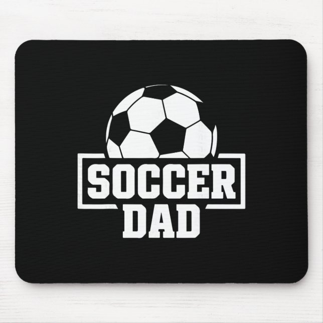 Soccer Dad Funny Men's Footll Coaching And Support Mouse Mat (Front)