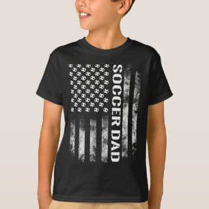 Soccer Dad Funny Usa Flag T-Shirt