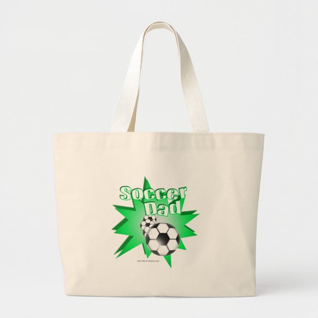 Soccer Dad Large Tote Bag (Front)