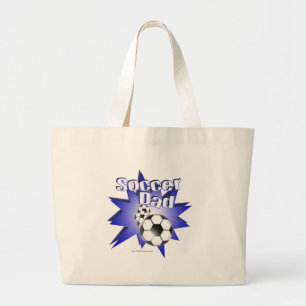 Soccer DAD Large Tote Bag