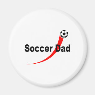 Soccer Dad (Rd/Blk) Magnet