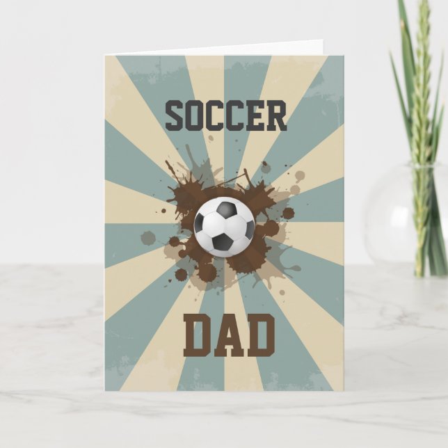 Soccer Dad Retro Design Card (Front)