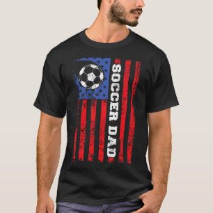 Soccer Dad Usa Flag All American Fathers T-Shirt