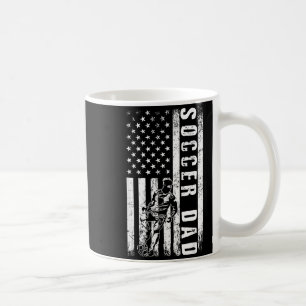 Soccer Dad Usa Flag Soccer Team Fan Daddy Fathers Coffee Mug