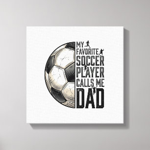Soccer Dad Vintage Engraving Quote Vector Design_1 Canvas Print