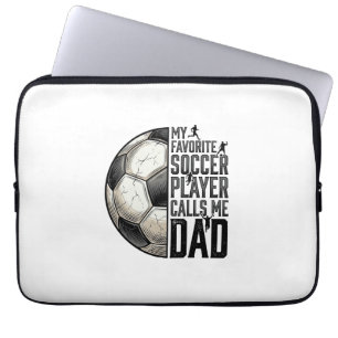 Soccer Dad Vintage Engraving Quote Vector Design_1 Laptop Sleeve