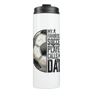 Soccer Dad Vintage Engraving Quote Vector Design_1 Thermal Tumbler