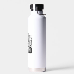 Soccer Dad Vintage Engraving Quote Vector Design_1 Water Bottle