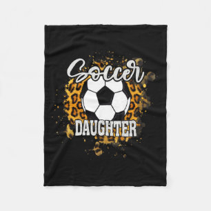 Soccer Daughter Vintage Soccer Family Matching 1 T Fleece Blanket