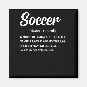 Soccer Definition Funny Gag Gift Player Magnet