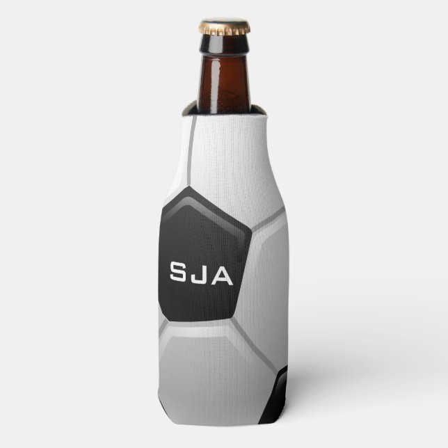 Soccer Design Bottle Cooler (Bottle Front)