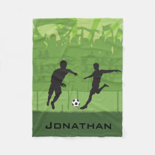Soccer Design Fleece Blanket