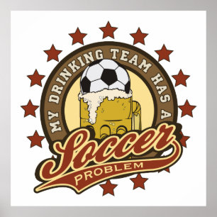 Soccer Drinking Team Poster