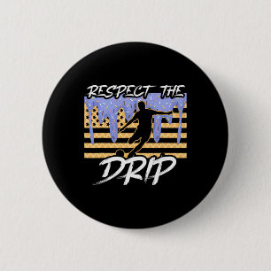Soccer Drip Boys Dripping Ice Cream Respect The Dr 6 Cm Round Badge