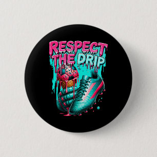 Soccer Drip Boys Ice Cream Drip Youth Respect The 6 Cm Round Badge