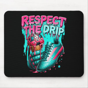 Soccer Drip Boys Ice Cream Drip Youth Respect The Mouse Mat