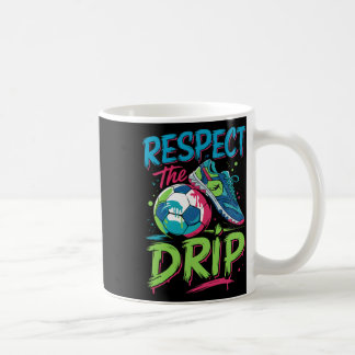Soccer Drip Melting Ice Cream Respect The Drip Boy Coffee Mug