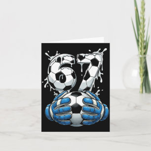 Soccer Drip Number 67 Boys Soccer Goalkeeper 67  Card