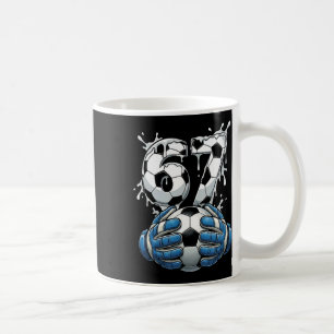 Soccer Drip Number 67 Boys Soccer Goalkeeper 67  Coffee Mug