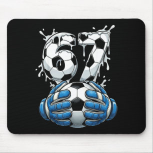 Soccer Drip Number 67 Boys Soccer Goalkeeper 67  Mouse Mat