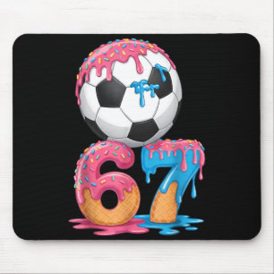 Soccer Drip Number 67 Boys Soccer Player 67  Mouse Mat