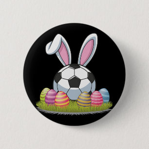 Soccer Easter 6 Cm Round Badge
