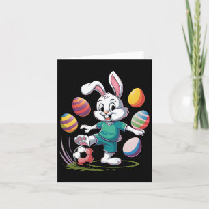 Soccer Easter Shirt Boys Kids Easter Bunny Soccer  Card