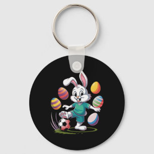 Soccer Easter Shirt Boys Kids Easter Bunny Soccer Key Ring