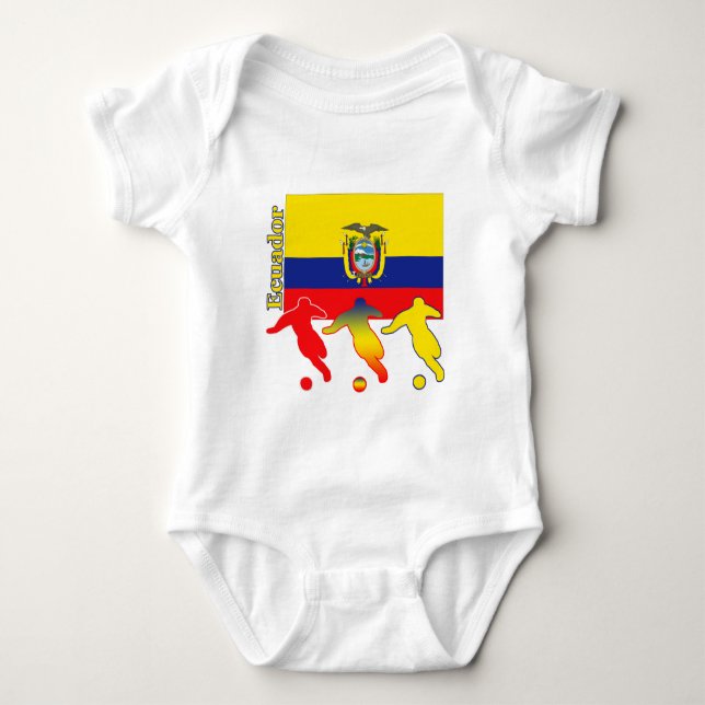 Soccer Ecuador Baby Bodysuit (Front)
