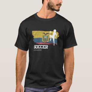 Soccer Ecuador Flag Football Womens Soccer Girls   T-Shirt