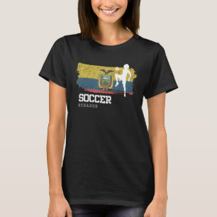 Soccer Ecuador Flag Football Womens Soccer Girls   T-Shirt