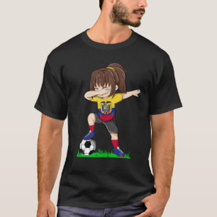 Soccer Ecuador Jersey Flag Football Girls Women Da T-Shirt