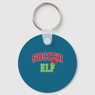 Soccer Elf Christmas Family Matching Group Xmas  Key Ring