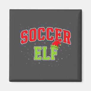 Soccer Elf Christmas Family Matching Group Xmas  Magnet