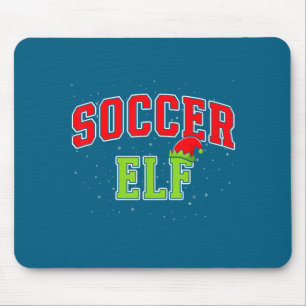 Soccer Elf Christmas Family Matching Group Xmas  Mouse Mat
