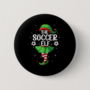 Soccer Elf Christmas Girls Women Elf Squad Xmas Fa 6 Cm Round Badge