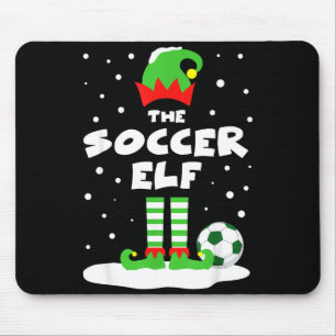 Soccer Elf Matching Group Family Holiday Christmas Mouse Mat