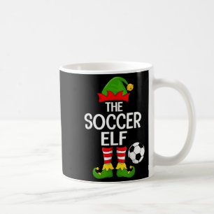 Soccer Elf Xmas Matching Family Elf Squad Christma Coffee Mug