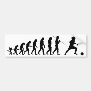 soccer_evolution bumper sticker